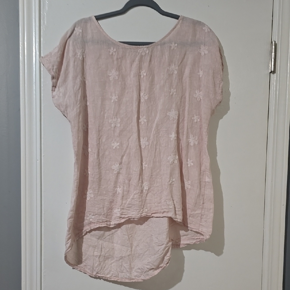 Pink Floral Women's Top